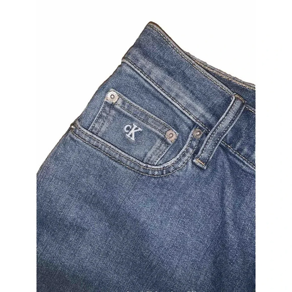 Calvin Klein High Rise Wide Leg Jeans 29/30 denim classic wide leg casual fall - Picture 3 of 6